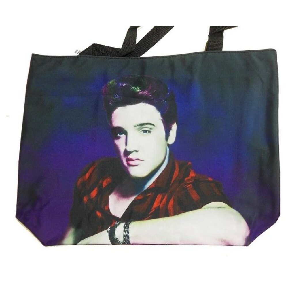 New Purple Elvis Presley Tote Bag Large Shoulder Shopping Messenger Beach Gift